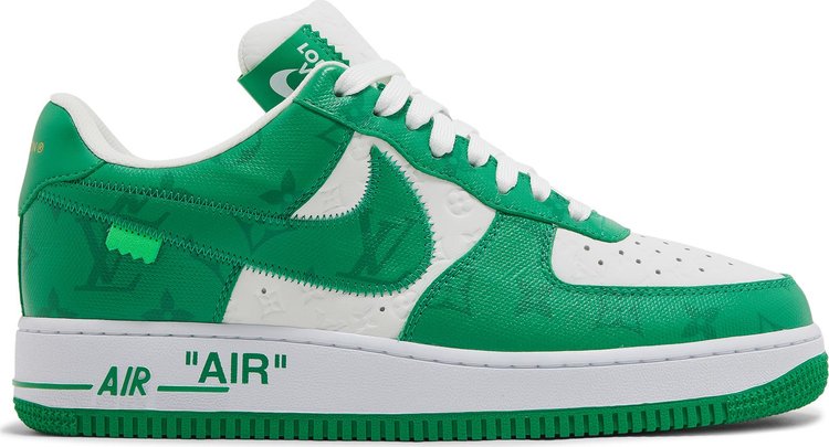 Louis Vuitton x Air Force 1 Low 'White Gym Green'