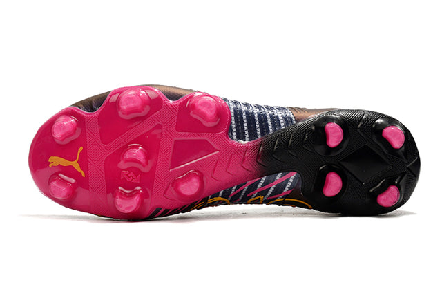 Chuteira Campo Puma Future Z FG Black/Pink/Orange