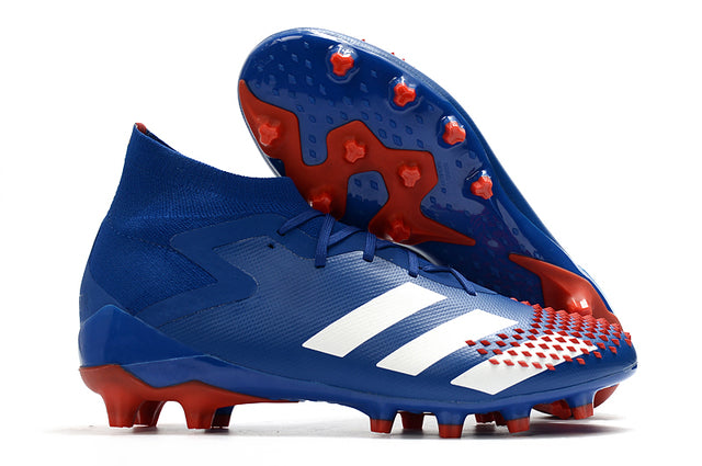 Chuteira Campo Adidas Predator Mutator .1 FG Blue/Red - Cano Alto