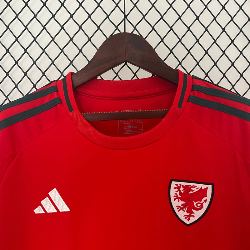 País de Gales 2024/25 Home - Adidas - Vermelha