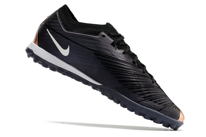 Chuteira Society Nike Air Zoom TF Preto/Marrom - Low