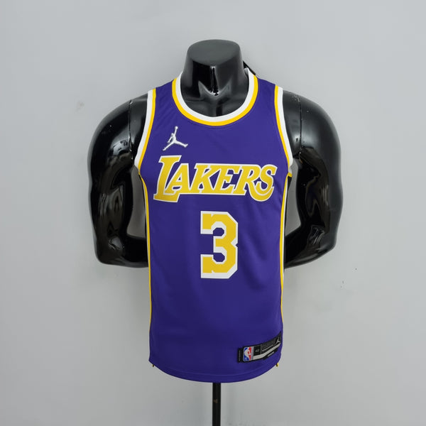 Camisa NBA Lakers #3 Davis Purple 75° Aniversário- 23/24