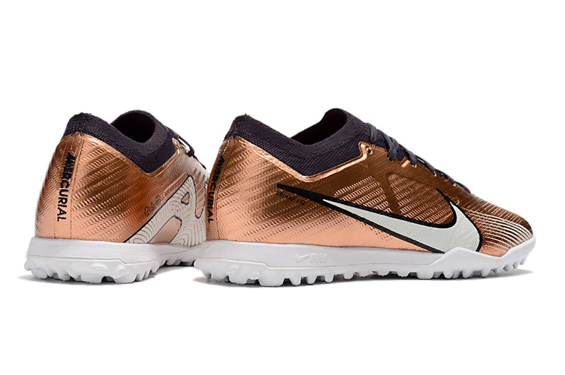 Chuteira Society Nike Air Zoom TF Marrom - Low