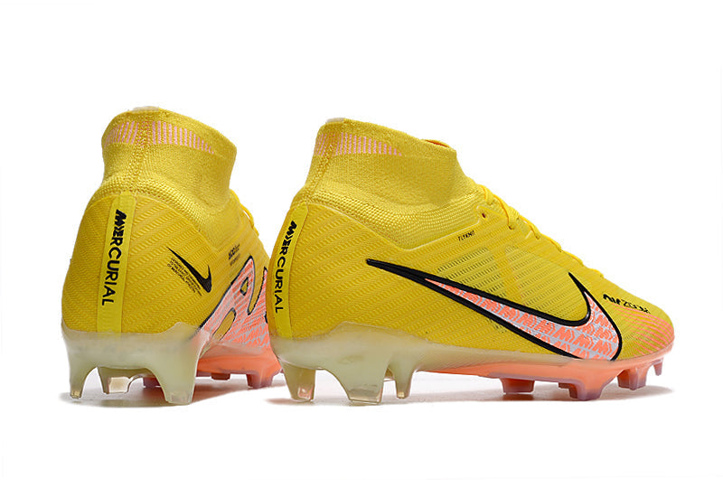 Chuteira Campo Nike Air Zoom Mercurial Superfly IX Elite FG Amarelo - Cano Alto