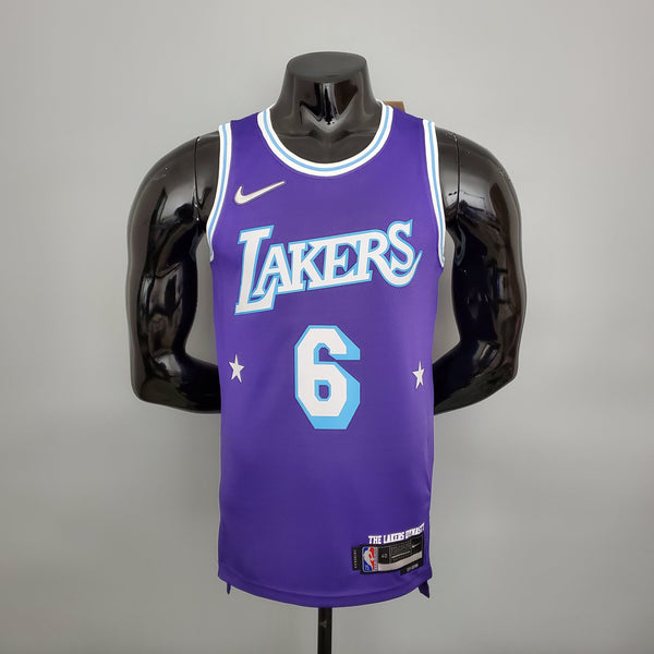 Camisa NBA Lakers #6 James City Edition Purple - 23/24