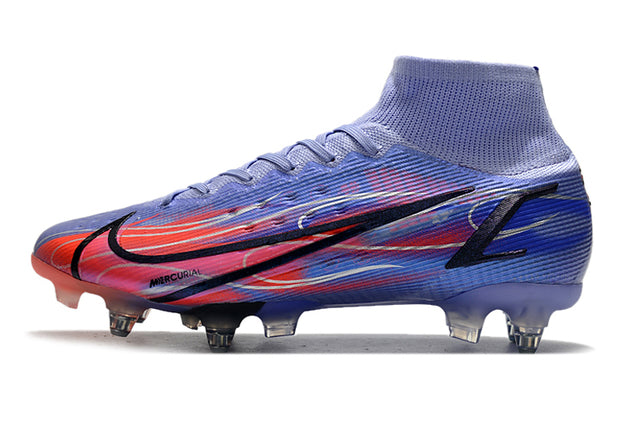 Chuteira Campo Nike Mercurial Superfly VIII Elite SG PRO Anti Clog Fire - Cano Alto