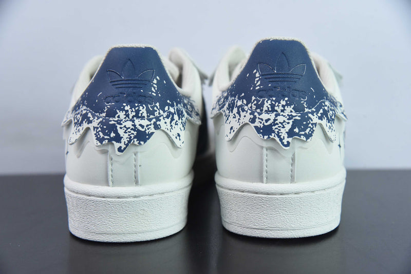 Tênis Adidas SuperStar Detalhes - Branco e Azul