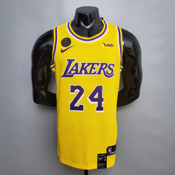 Camisa NBA Lakers #24 Bryant Commemorative Yellow - 23/24