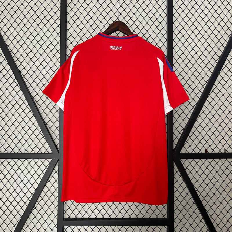 Camisa Chile 2024/25 Home - Vermelha - Adidas