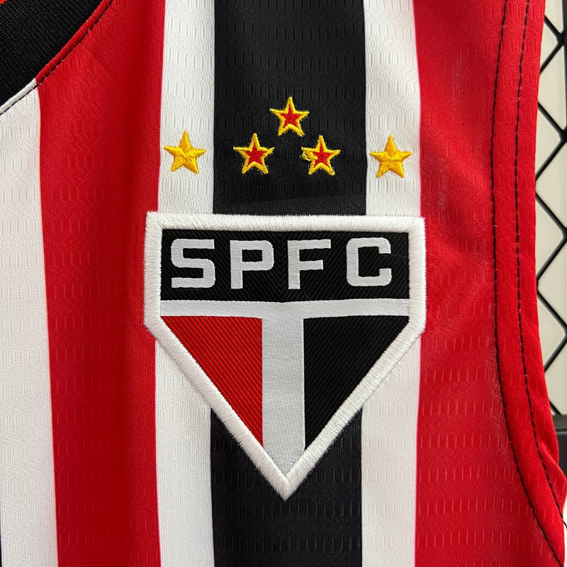 Camisa São Paulo Regata II 24/25 - Adidas - Vermelho com Preto