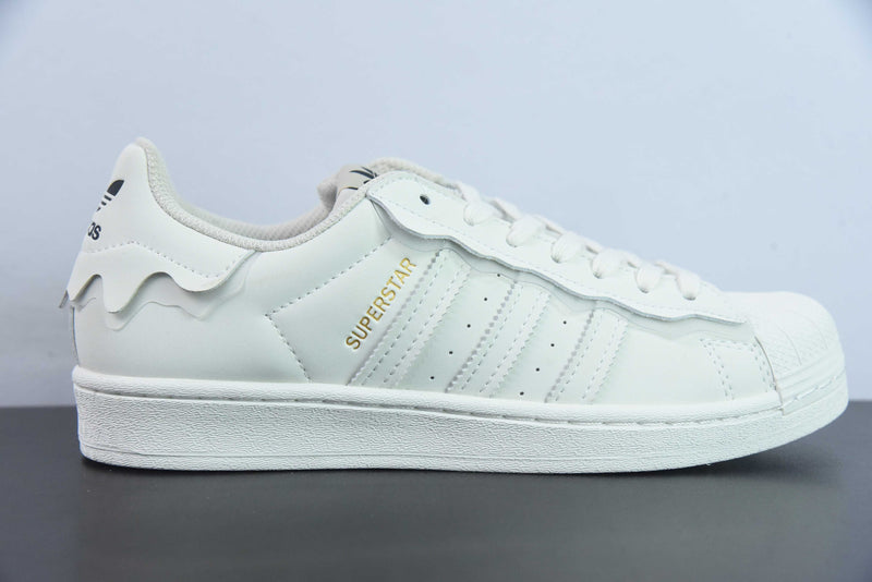 Tênis Adidas SuperStar - Feminino - Branco e Amarelo