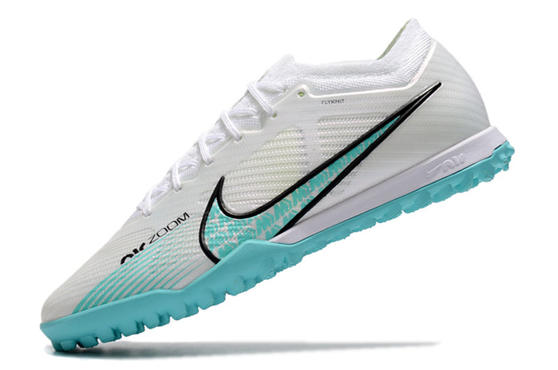 Chuteira Society Nike Air Zoom TF Branco/Azul - Low