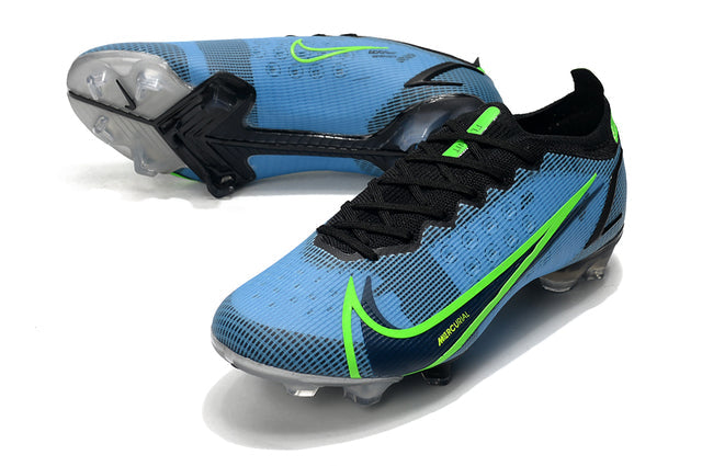 Chuteira Campo Nike Mercurial Vapor 14 Elite FG Azul/Verde - Low