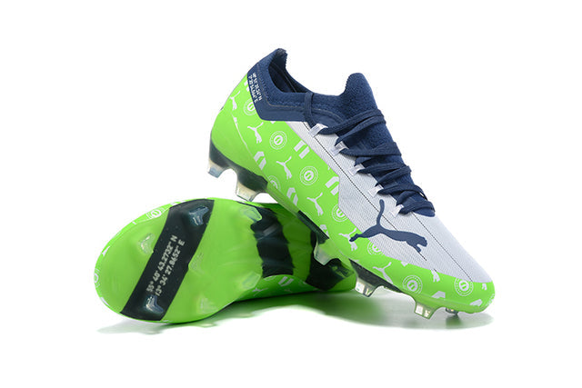 Chuteira Campo Puma Ultra FG White/Green