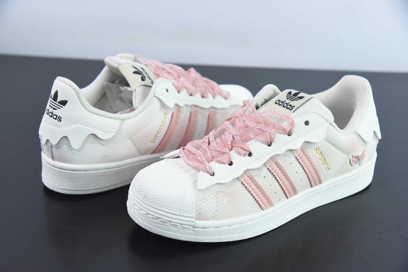 Tênis Adidas SuperStar - Branco e Rosa