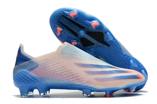 Chuteira Campo Adidas X Ghosted FG Blue/Rose