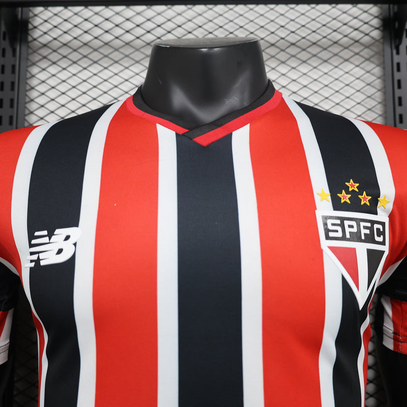 Camisa São Paulo II 24/25 Vermelho com Preto - New Balance - Masculino Jogador