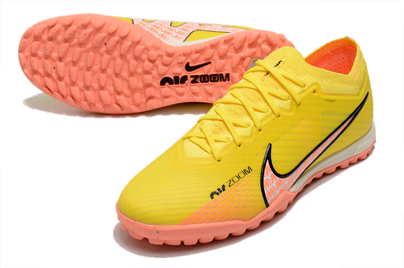 Chuteira Society Nike Air Zoom TF Amarelo - Low