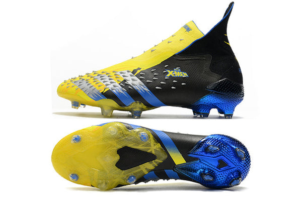 Chuteira Campo Adidas Predator Freak + FG Xmen/Black/Yellow/Blue - Cano Alto