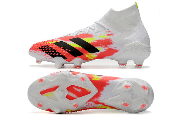 Chuteira Campo Adidas Predator Mutator .1 FG White/Red - Cano Alto