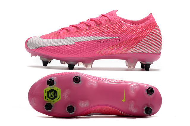 Chuteira Campo Nike Mercurial Vapor 13 Elite SG-PRO Anti Clog Rosa