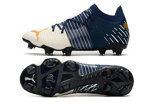 Chuteira Campo Puma Future Z FG Azul/Bege