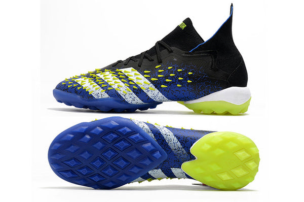 Chuteira Society Adidas Predator Freak.1 FG Black/Blue/Yellow - Cano Alto