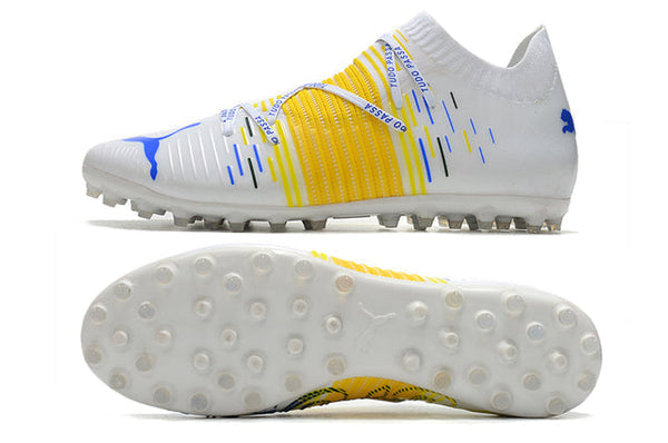 Chuteira Society Puma Future Z FG White/Yellow