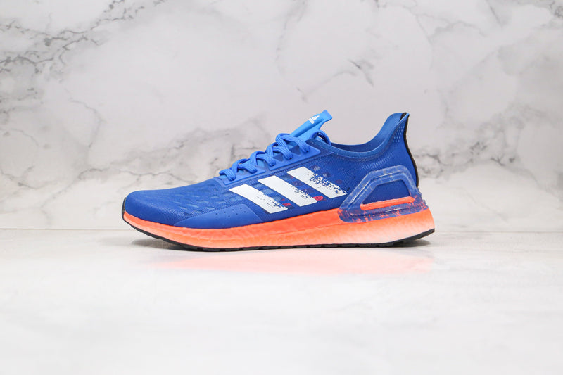 Adidas Ultra Boost PB Glory Blue White Solar Red