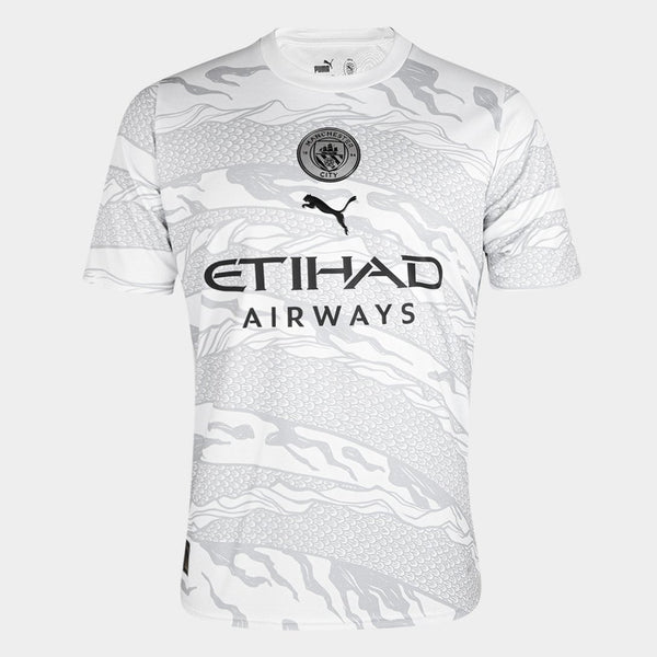 Camisa Manchester City Puma Graphic Masculina - Cinza