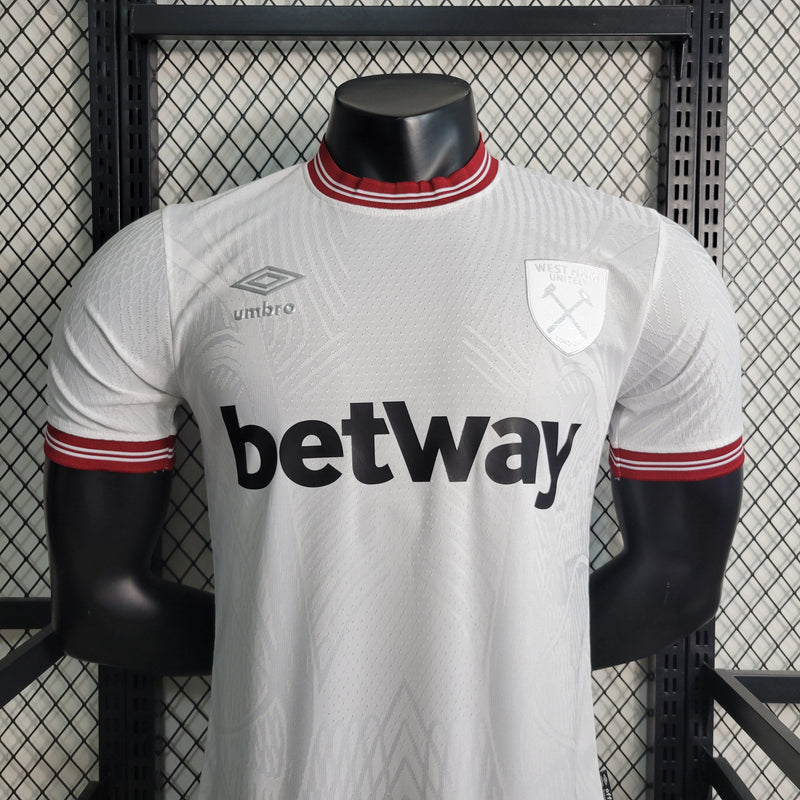 Camisa West Ham II 23/24 - Branca - Umbro - Masculino Jogador