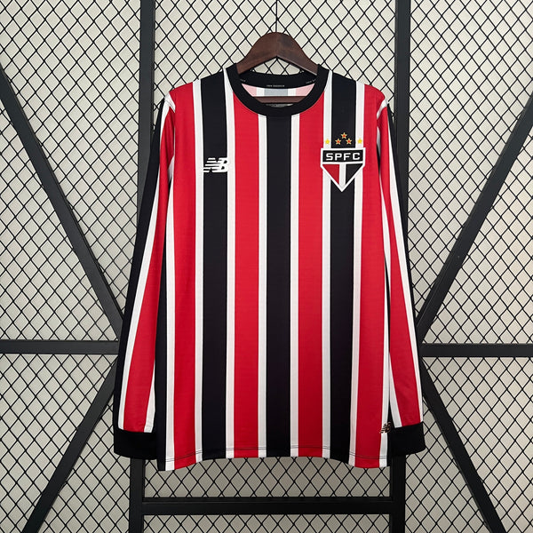 Camisa Manga Longa São Paulo II 24/25 - Adidas - Vermelho e Preto