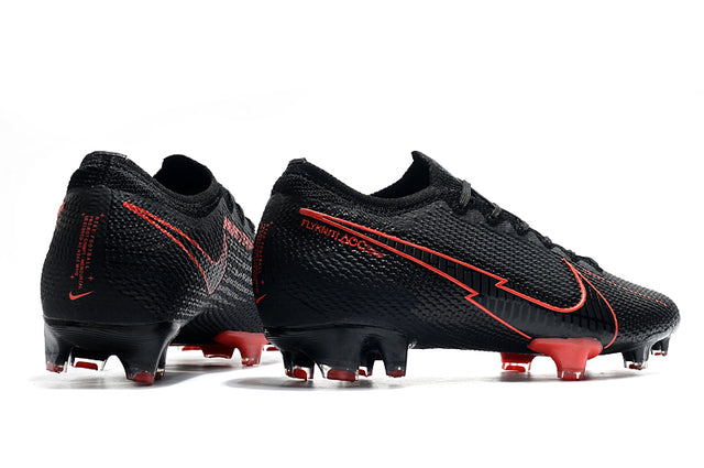 Chuteira Campo Nike Mercurial Vapor 13 Elite FG Black and Red - Low