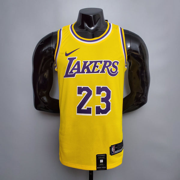 Camisa NBA Lakers #23 James Finals Yellow - 23/24