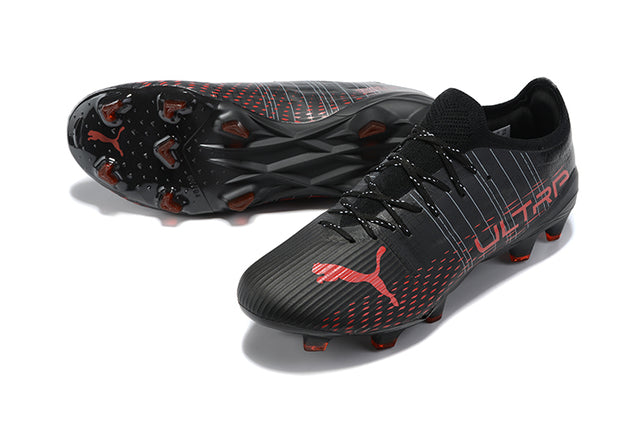 Chuteira Campo Puma Ultra FG Black/Red