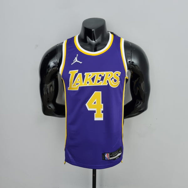 Camisa NBA Lakers #4 Rondo Purple 75° Aniversário- 23/24