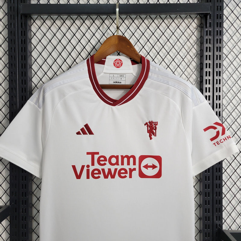 Camisa Manchester United III 23/24 Adidas - Branca