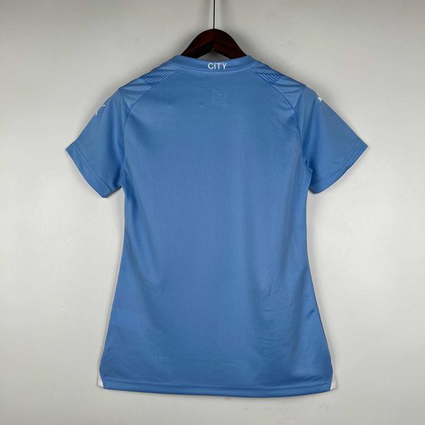 Camisa Feminina Manchester City I 23/24 Puma - Azul