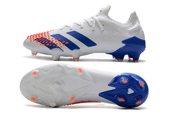 Chuteira Campo Adidas Predator Mutator .1 FG white/Blue - Cano Alto